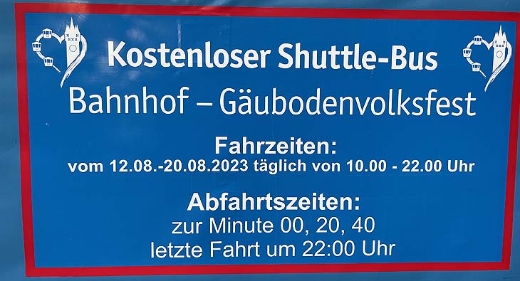 Mit dem Volksfestbus alle 20 Minuten direkt vom Bahnhof zum Festplatz Am Hagen (@Foto: Martin Schmitz)